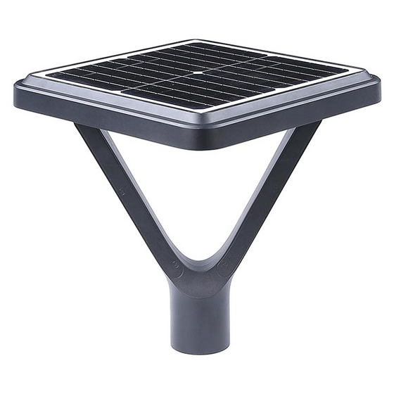 Square post-top ELS-30 UFO solar plaza light